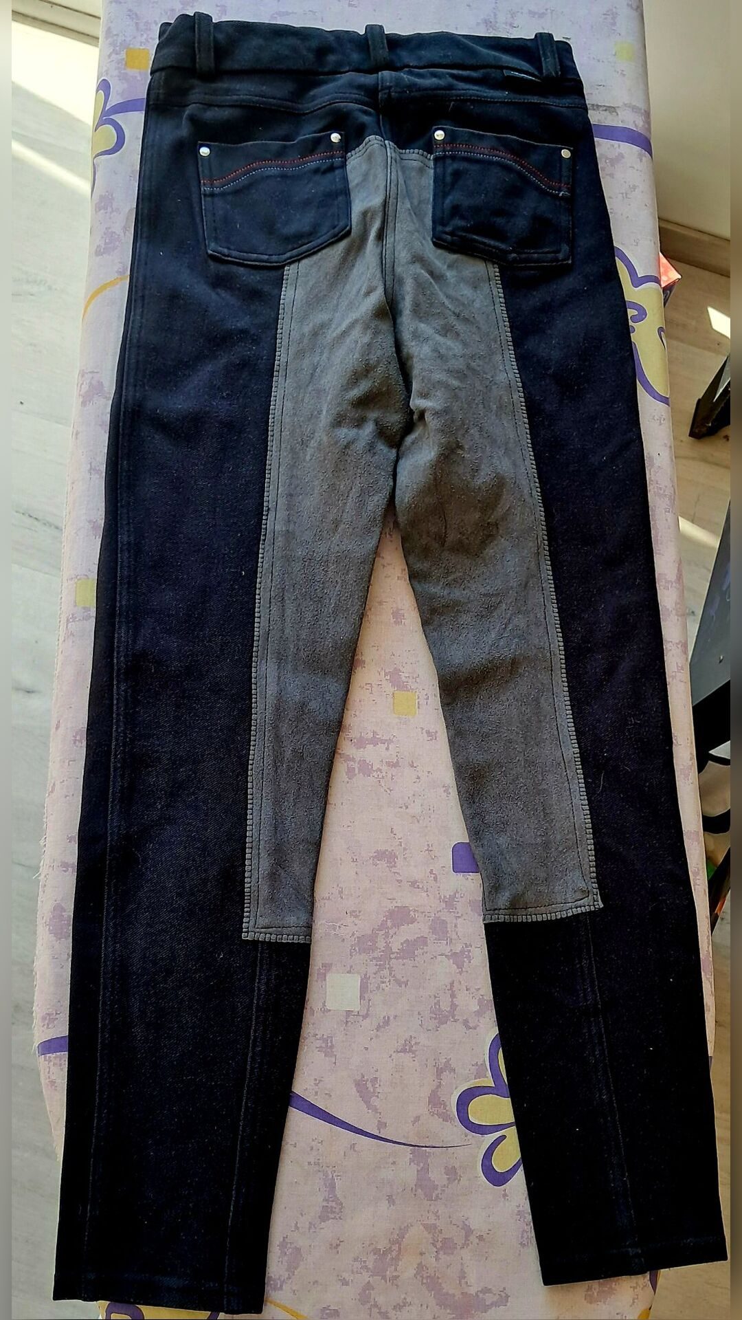 Pantalon équitation enfant fond de peau, média 2
