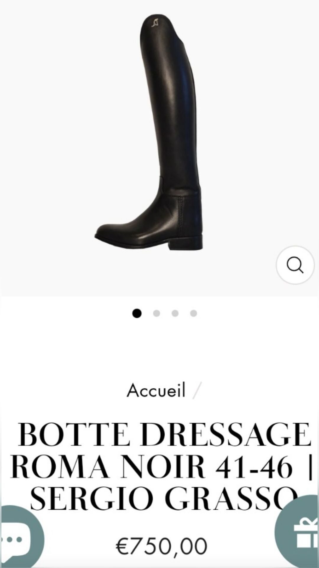Bottes de dressage Sergio Grassio, média 7