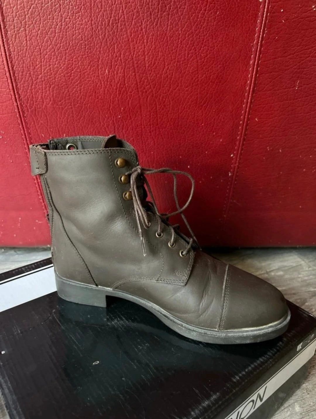 Boots Norton en cuir marron, média 2