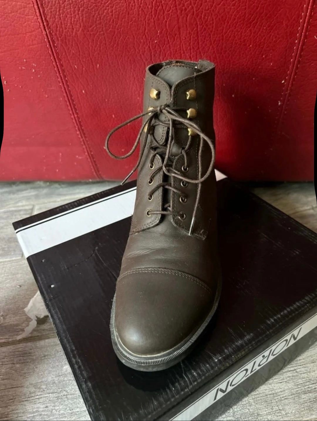 Boots Norton en cuir marron, média 4