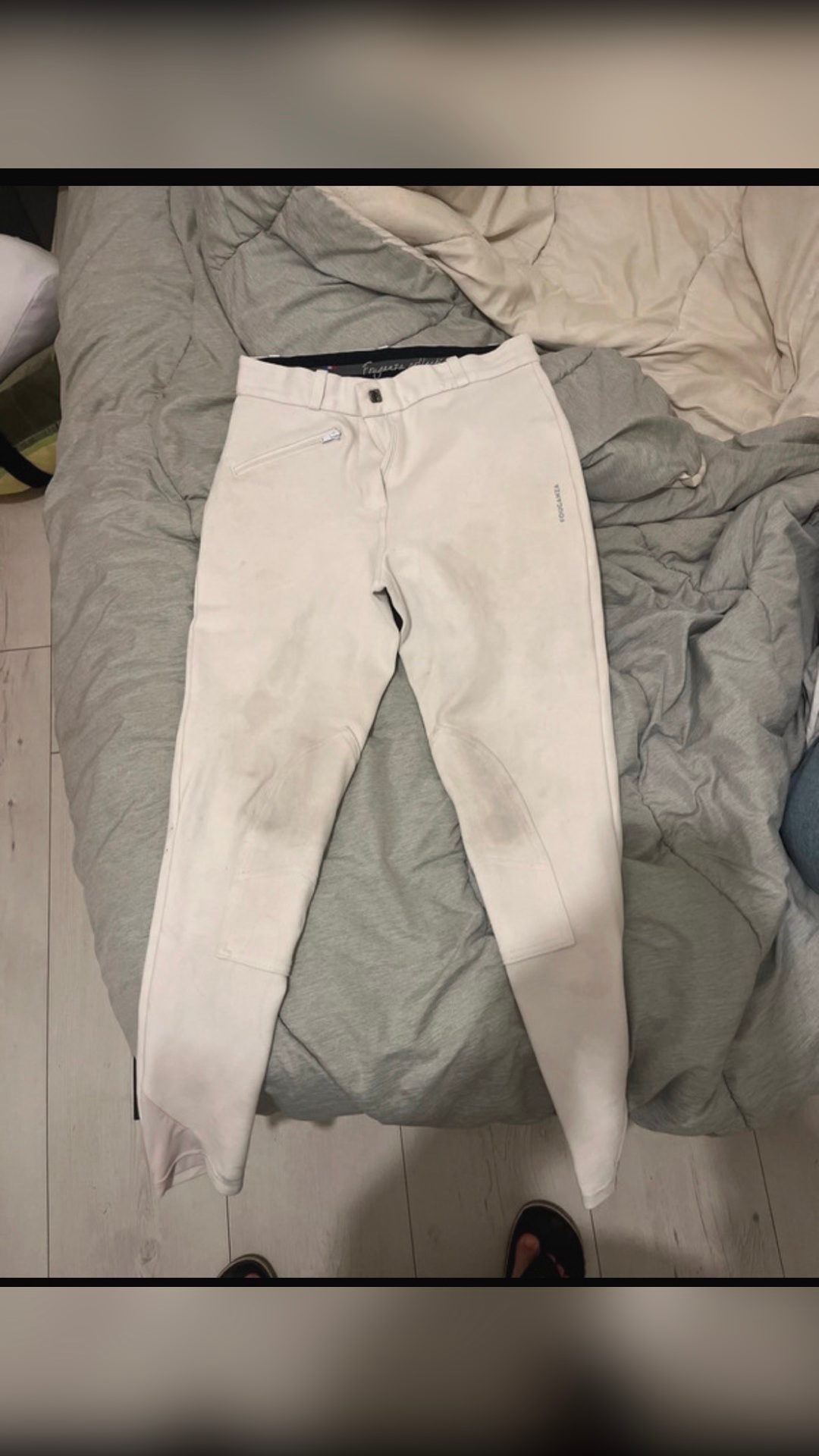Pantalon blanc de concours Décathlon, média 4