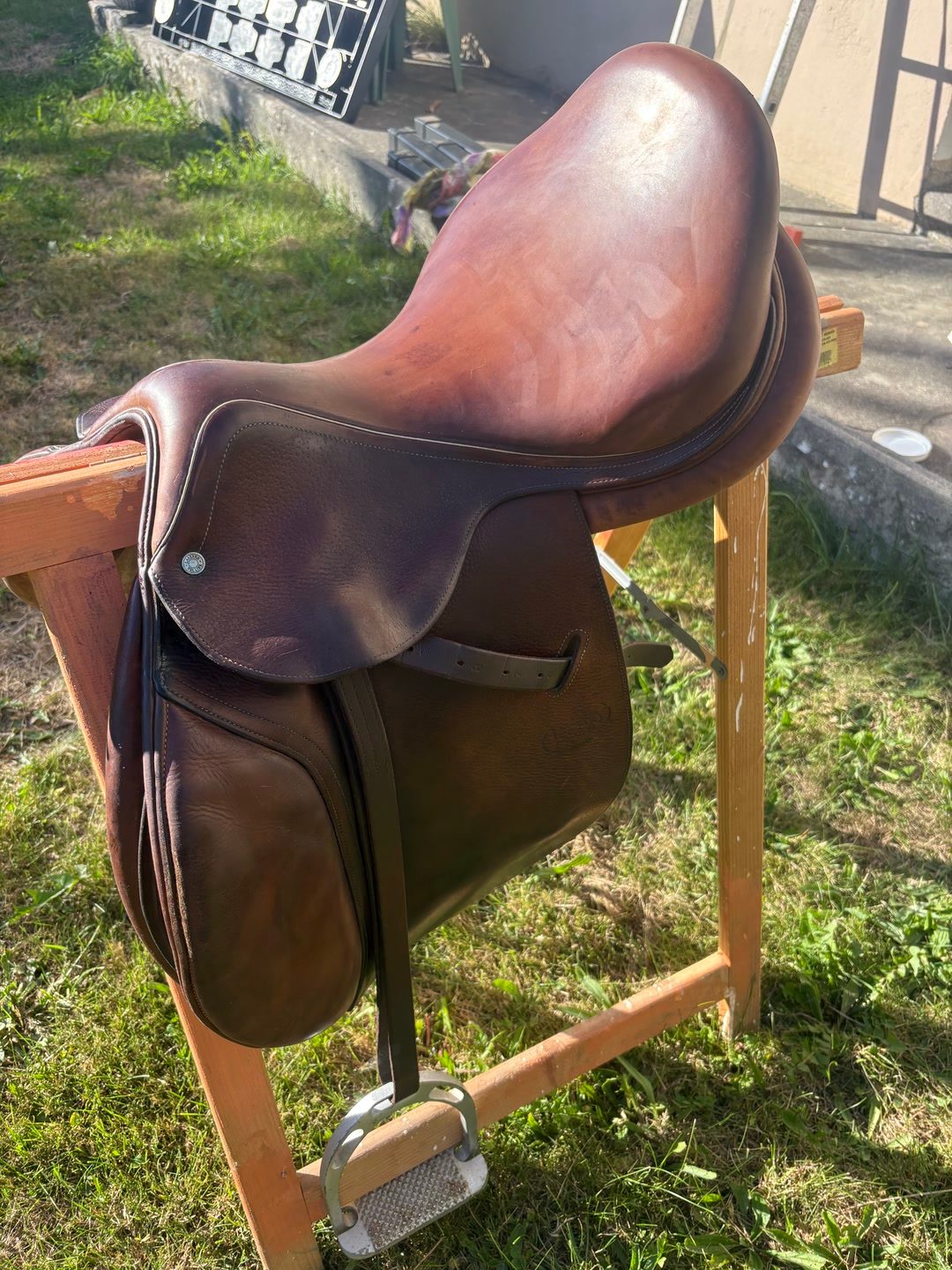 Selle cuir obstacles / loisirs, média 3