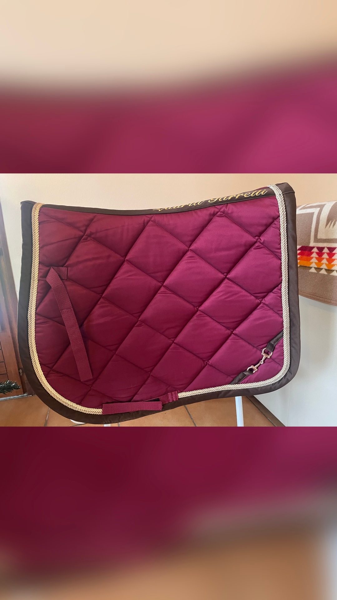 Tapis Lauria Garelli brodé E P, média 5
