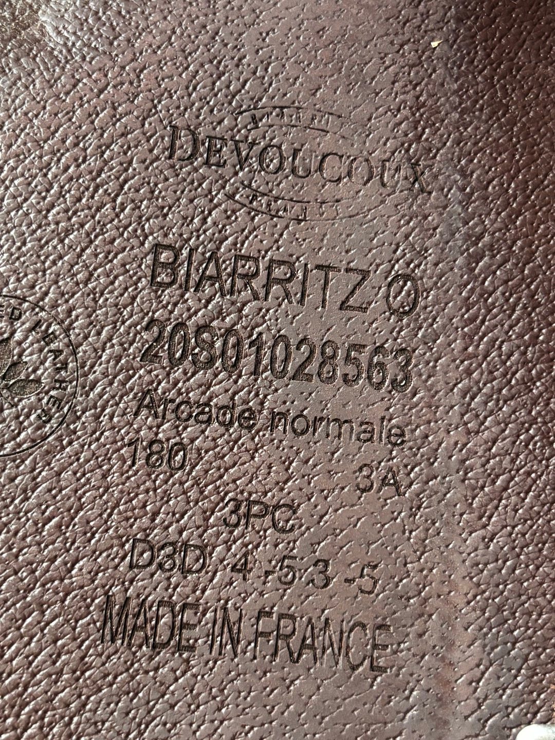 Selle Devoucoux Biarritz 18 pouces, média 7