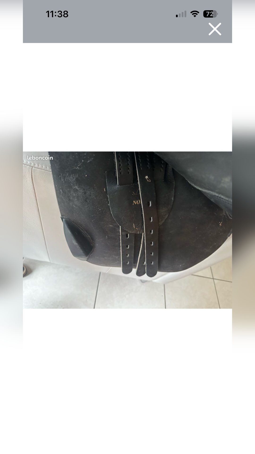 À vendre selle mixte Norton 17.5 noire, média 5