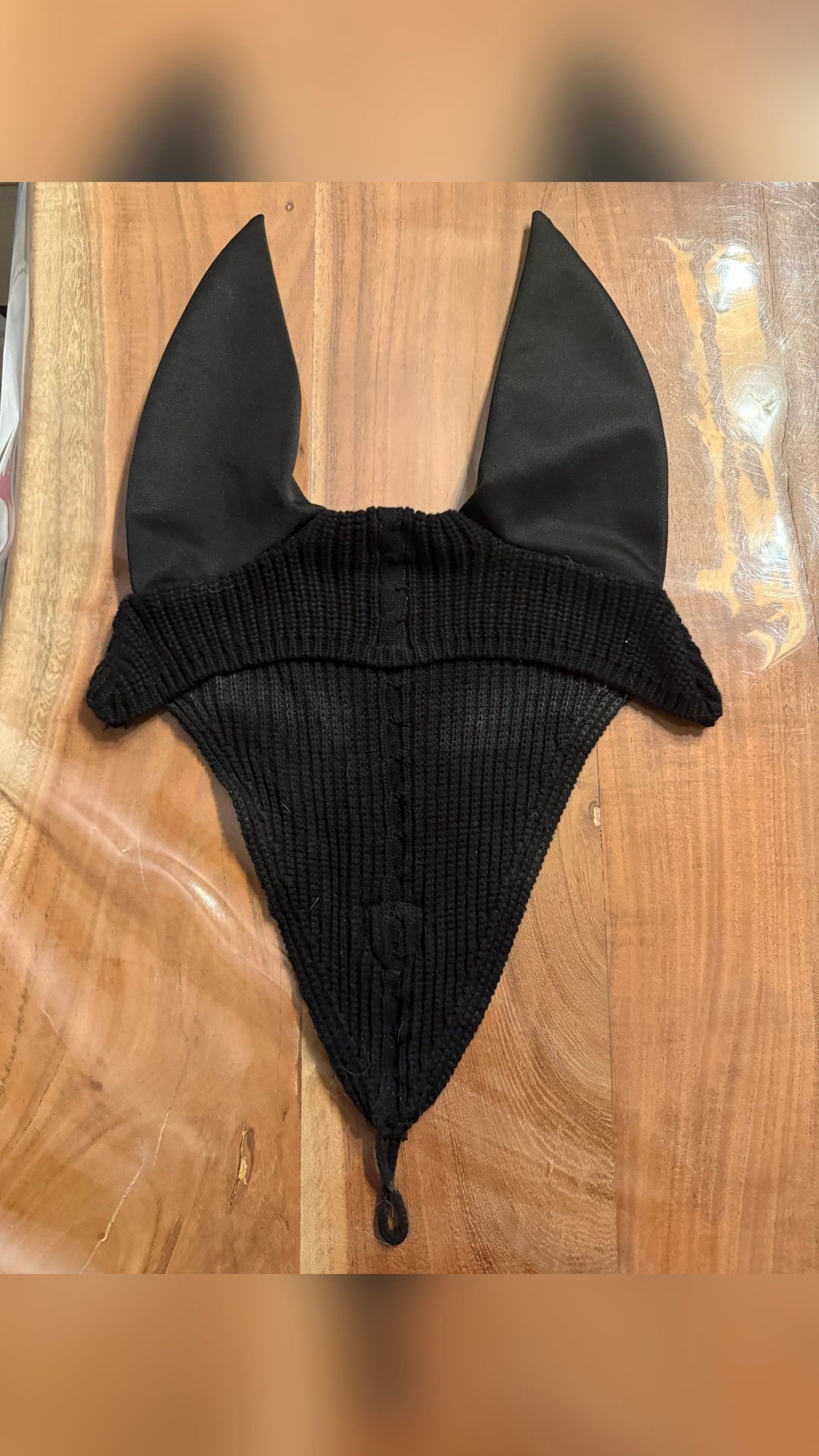 Bonnet long Equithème noir, média 2
