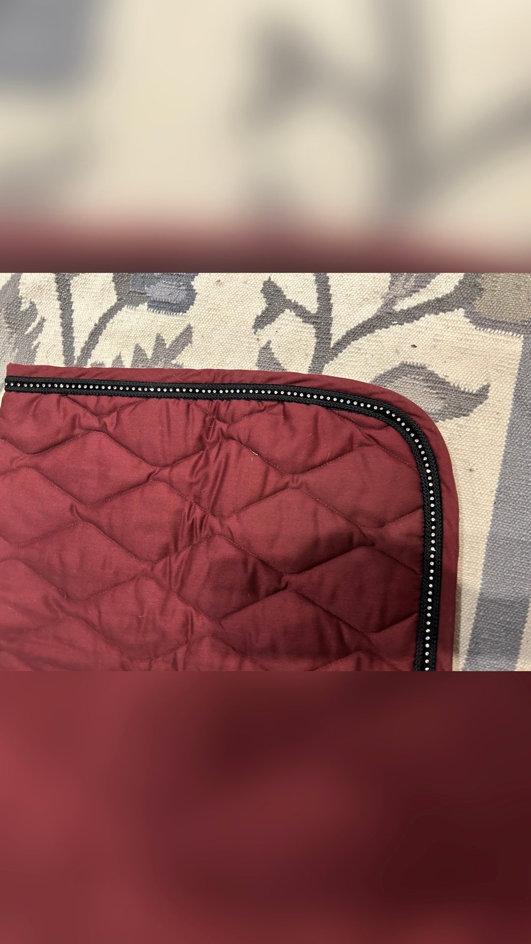 Tapis d’équitation bordeaux, média 2