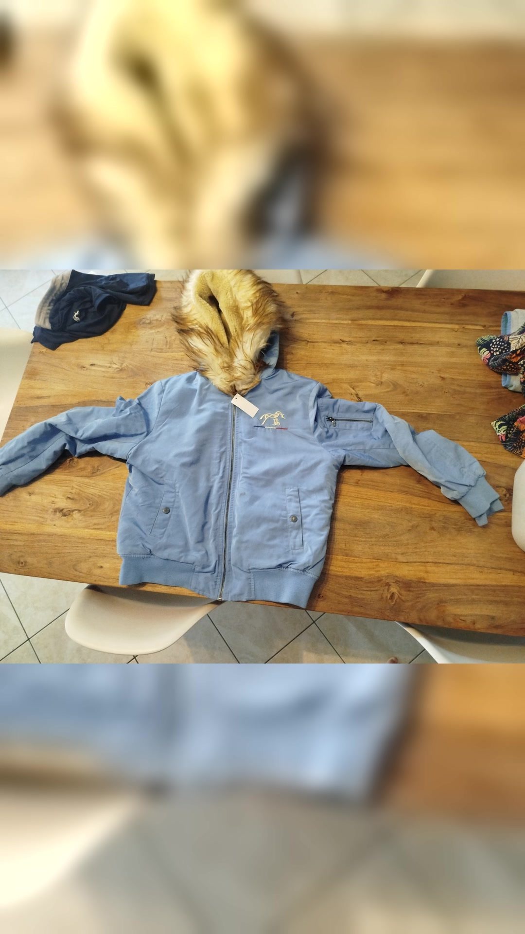 Veste Pénélope bleue, média 2