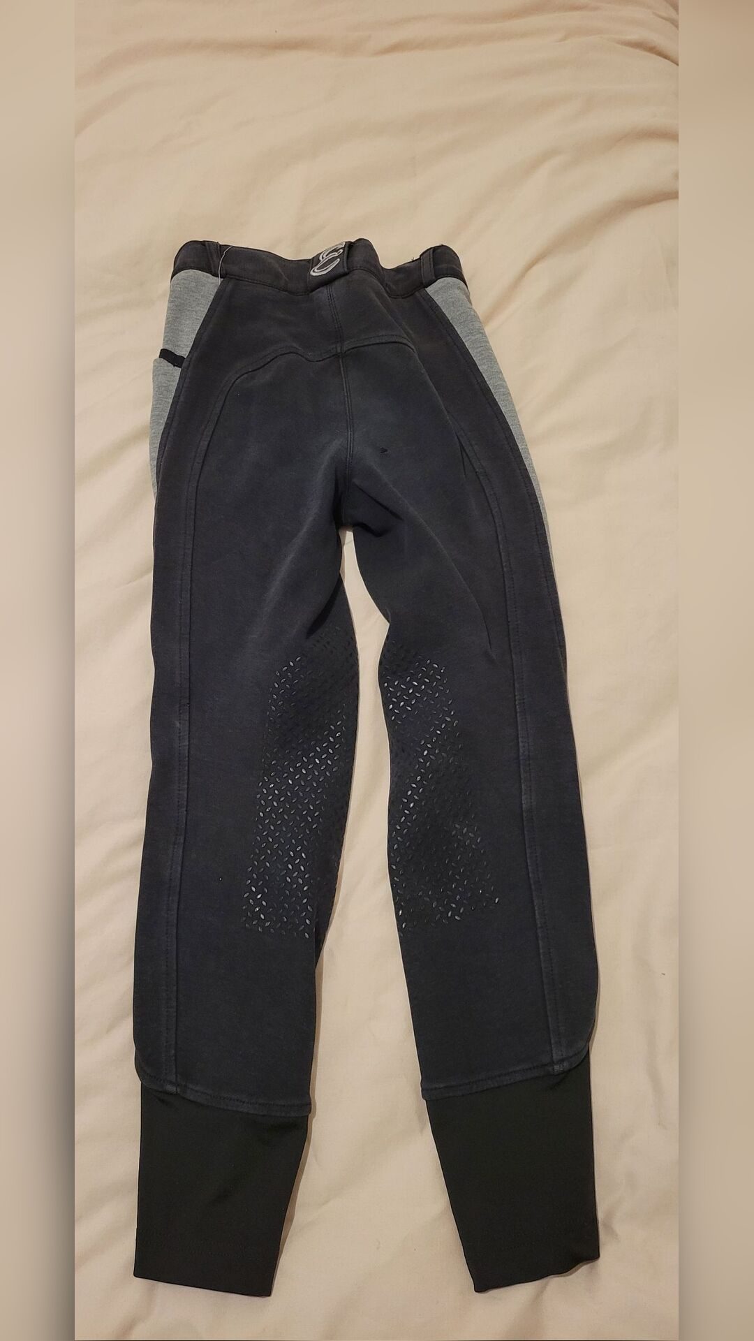 Pantalon bleu marine et gris, média 2