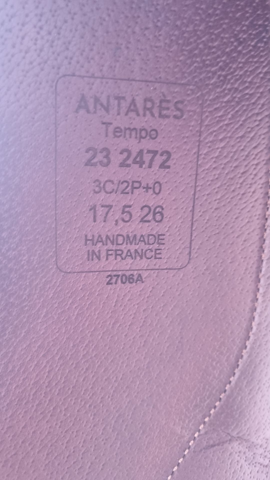 Selle dressage Antarès, média 7