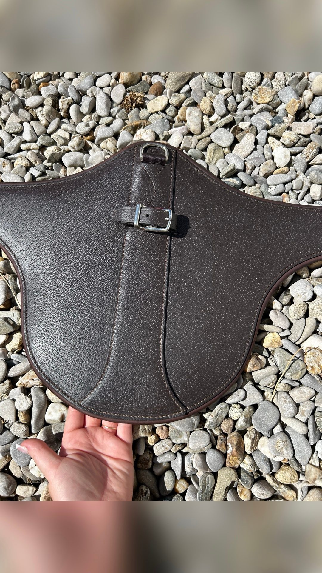Sangle bavette Easy Équipe marron taille 135 neuve, média 2