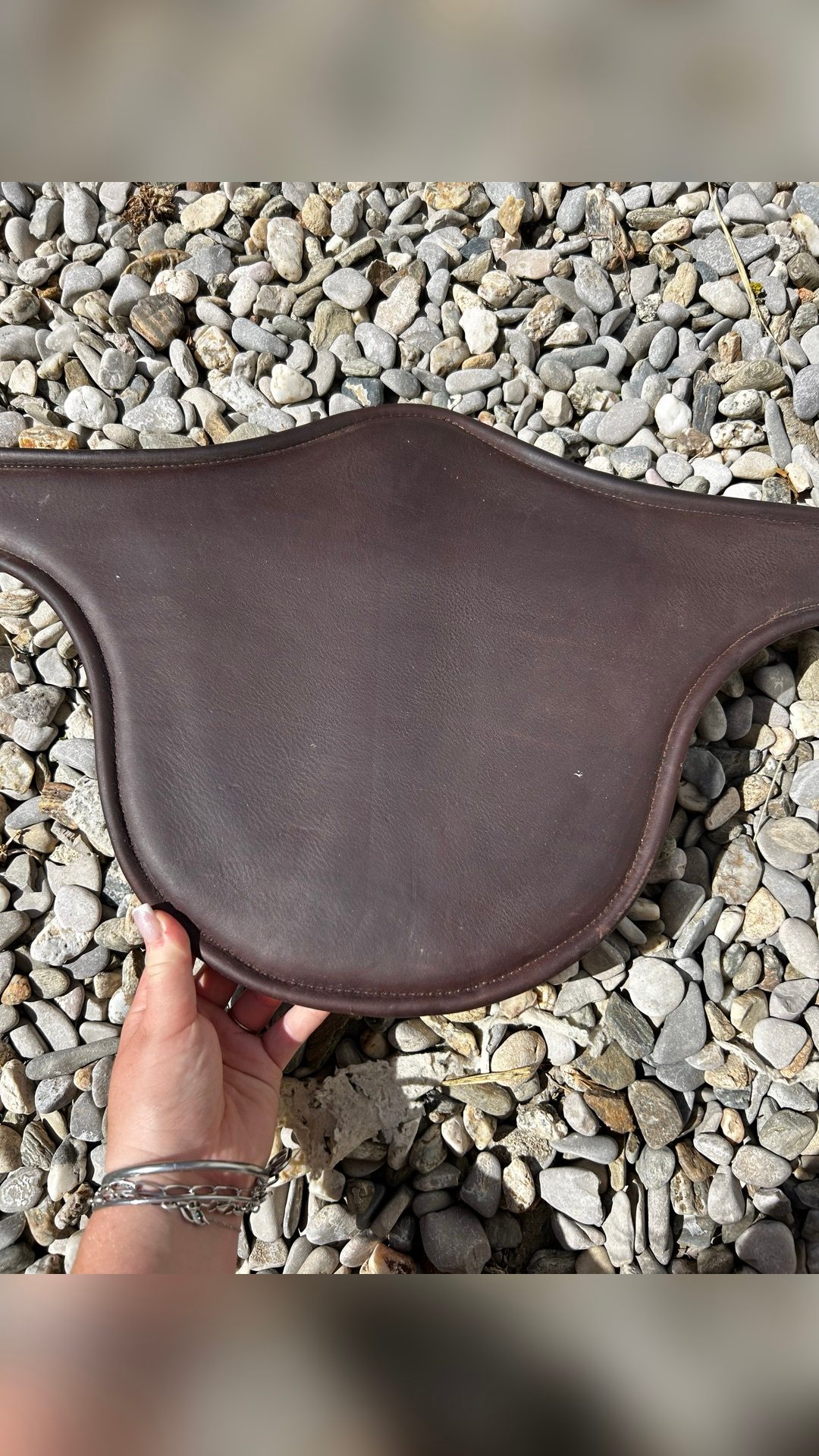 Sangle bavette Easy Équipe marron taille 135 neuve, média 3