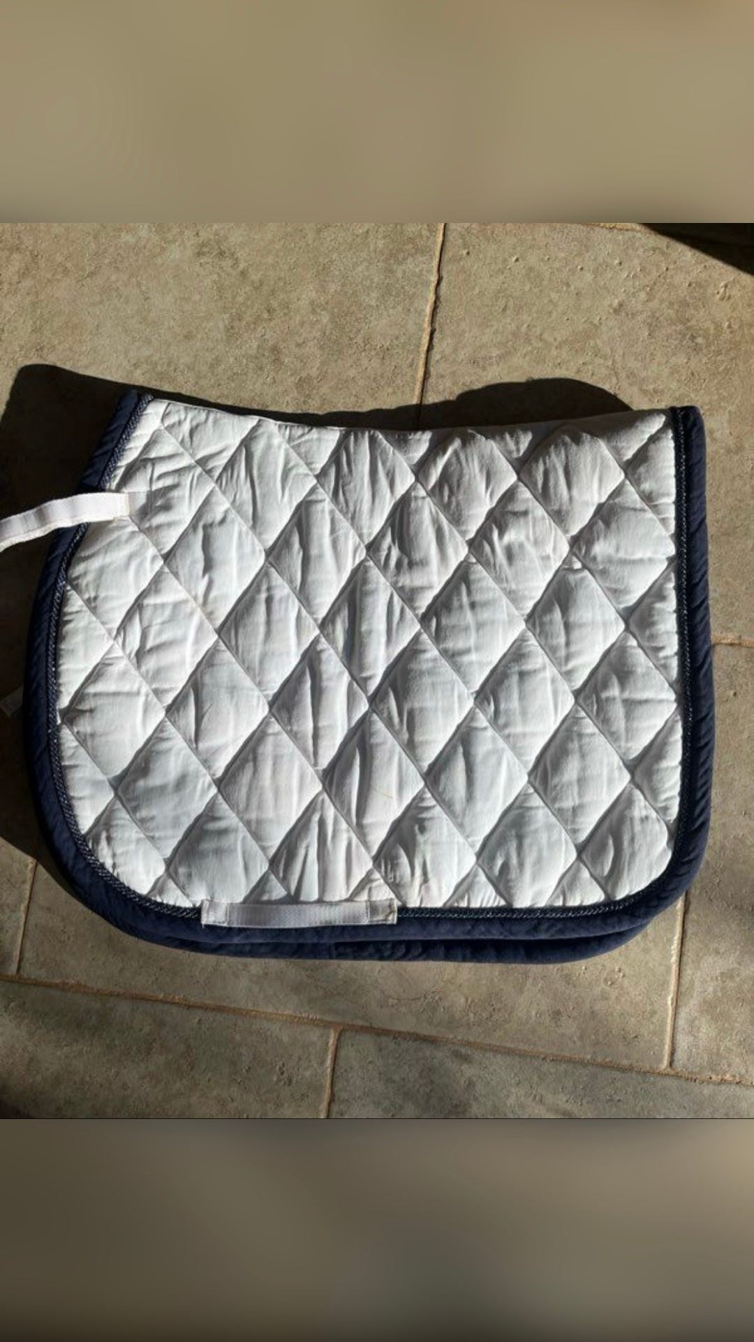 Tapis dressage blanc BR, média 2