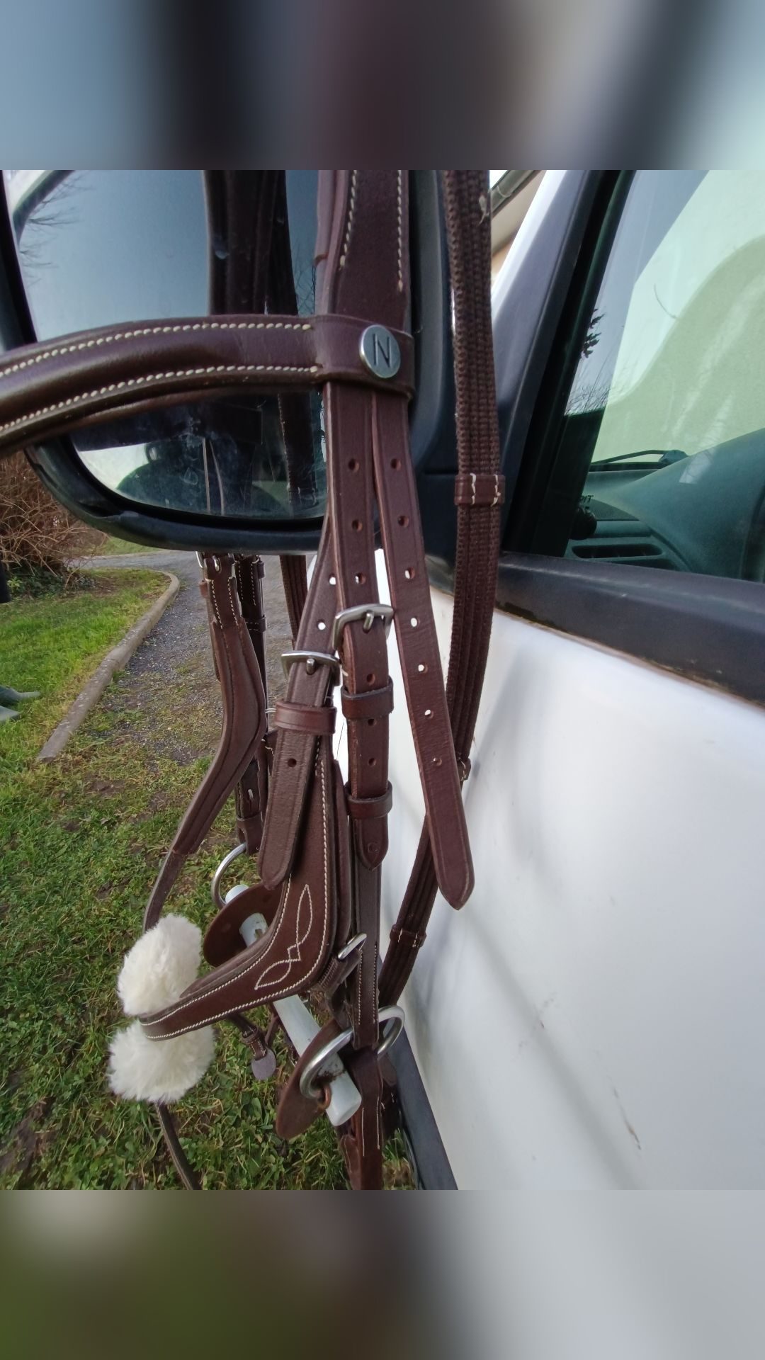 Filet Norton marron taille poney, média 4
