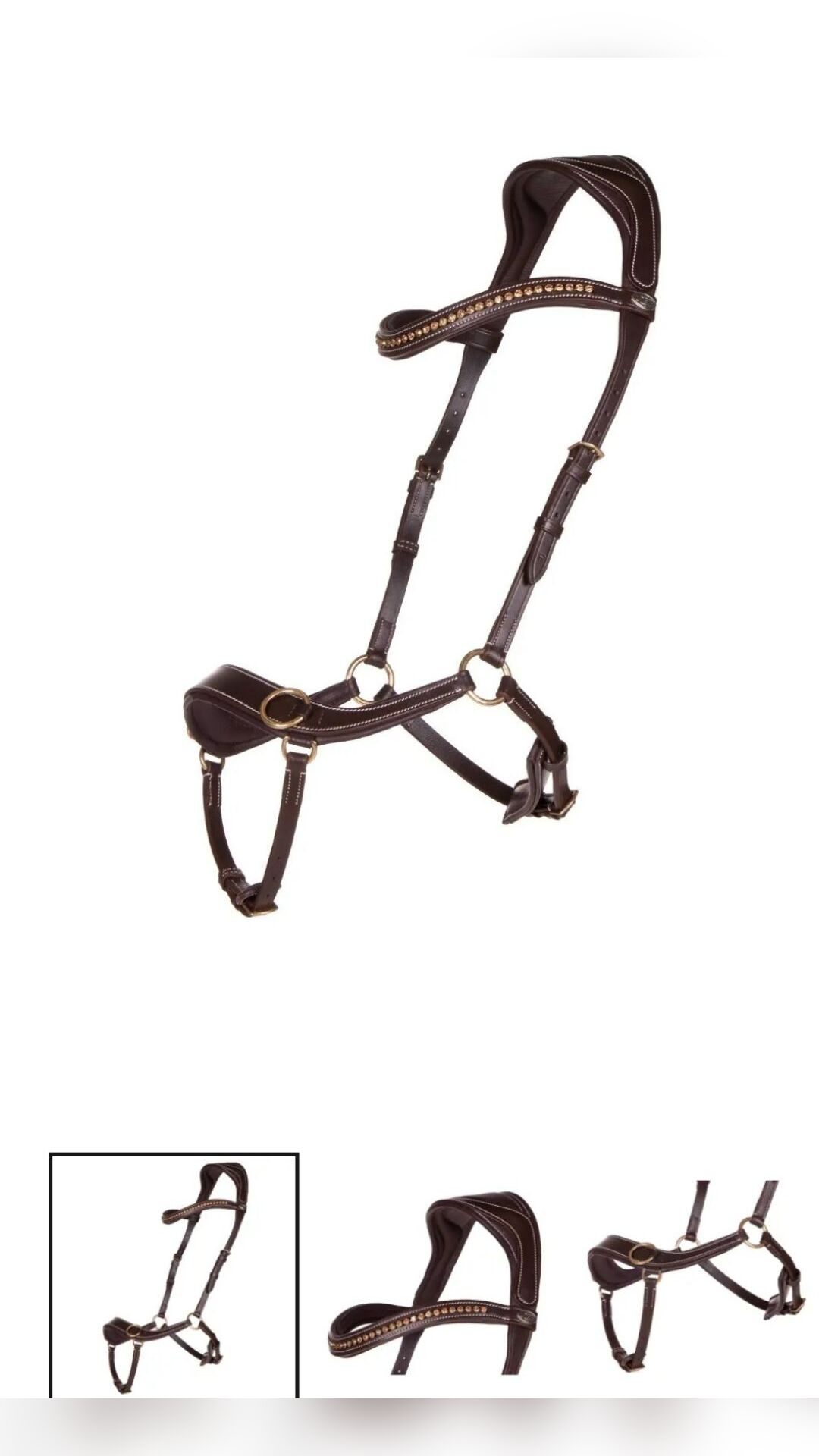 Sidepull/bridons sans mors+rênes, média 3