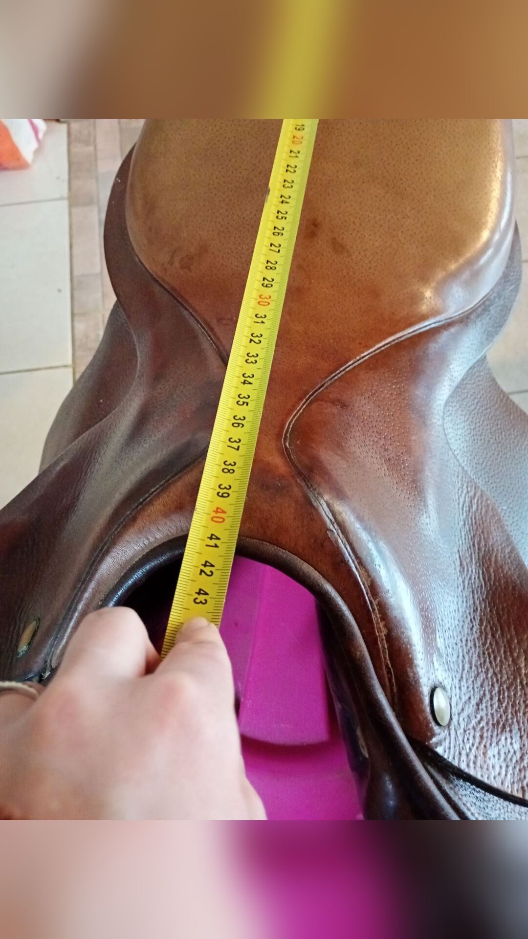 Selle en cuir, média 4