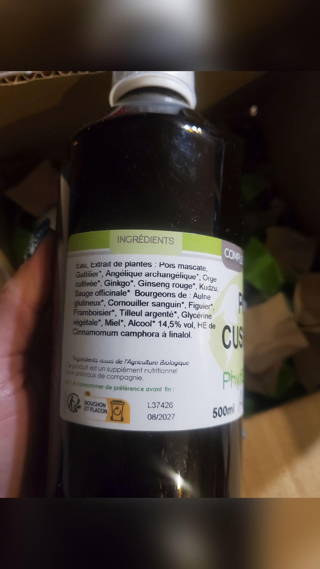 5 bouteilles phyto cush pour Cushing, média 2