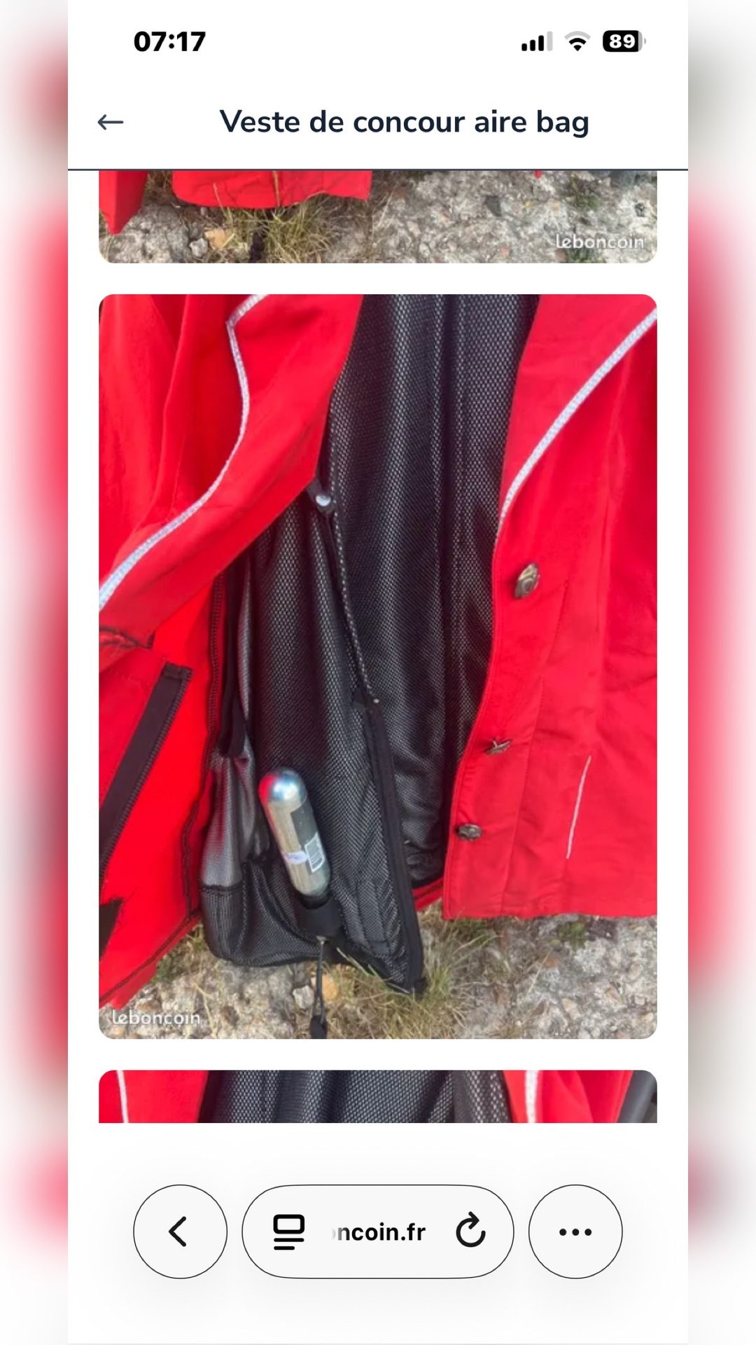 Veste airbag, média 2