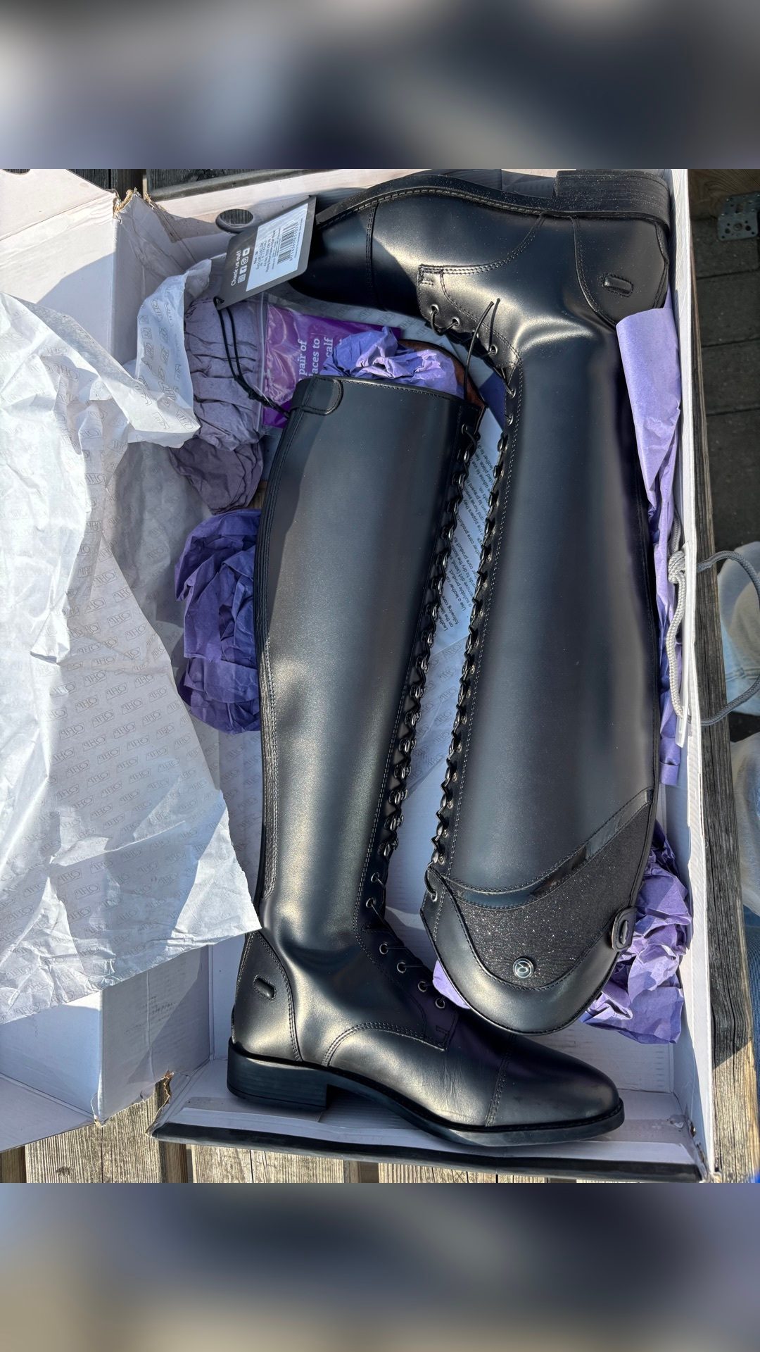 Bottes d’équitation QHP Hailey, média 4