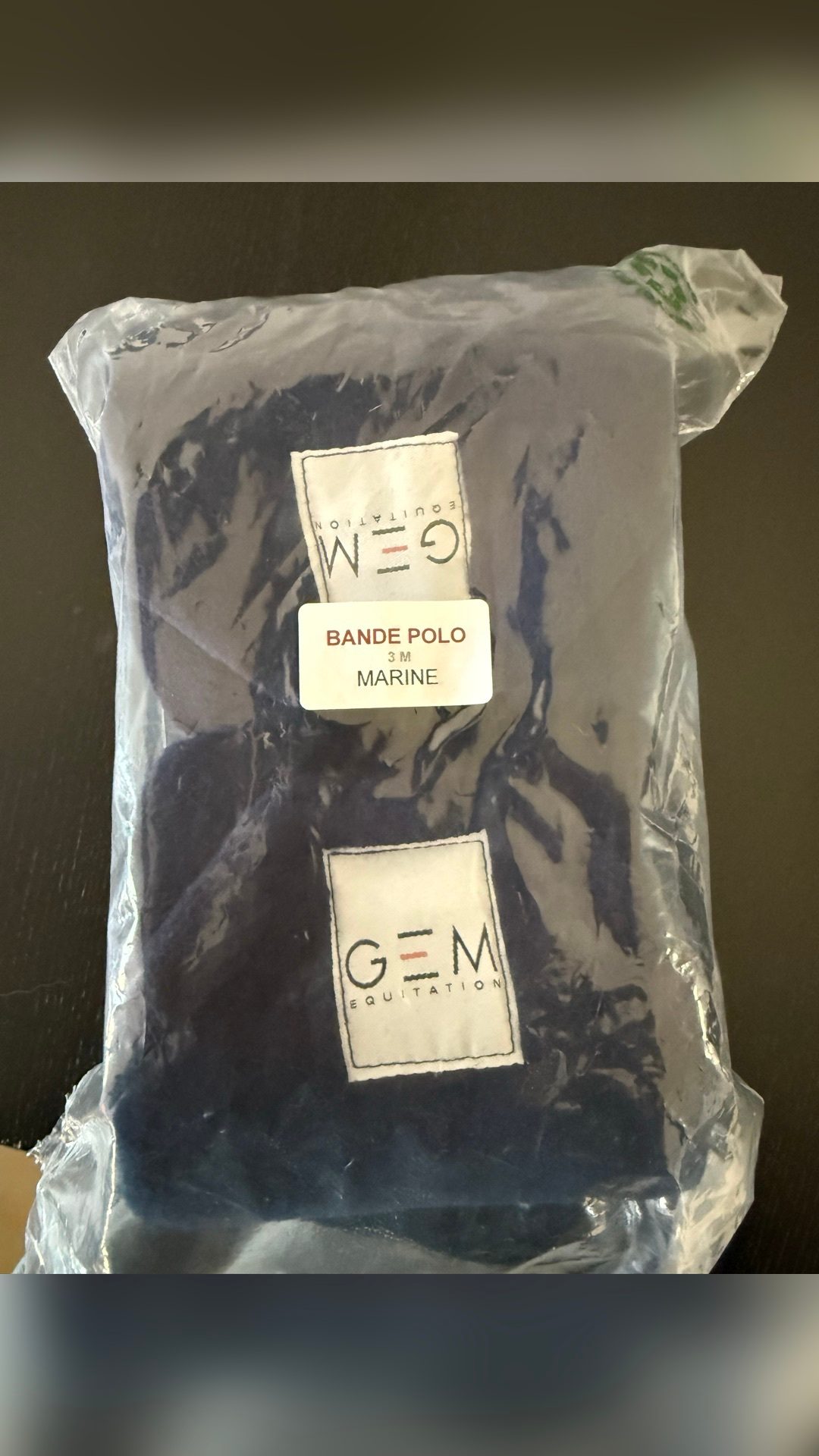 Bande de polo GEM bleu marine, média 2