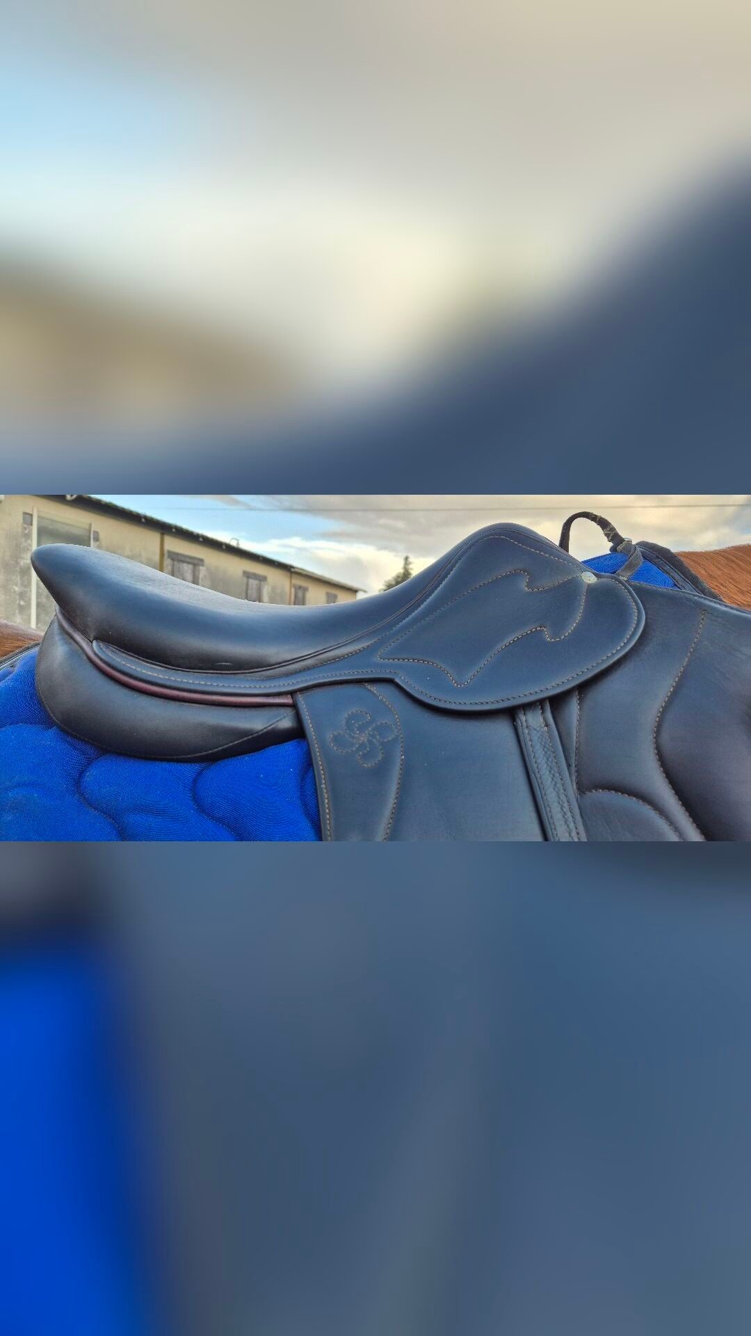 Selle Côte Basque monoquartier obstacle noire 18' arcade large, média 5