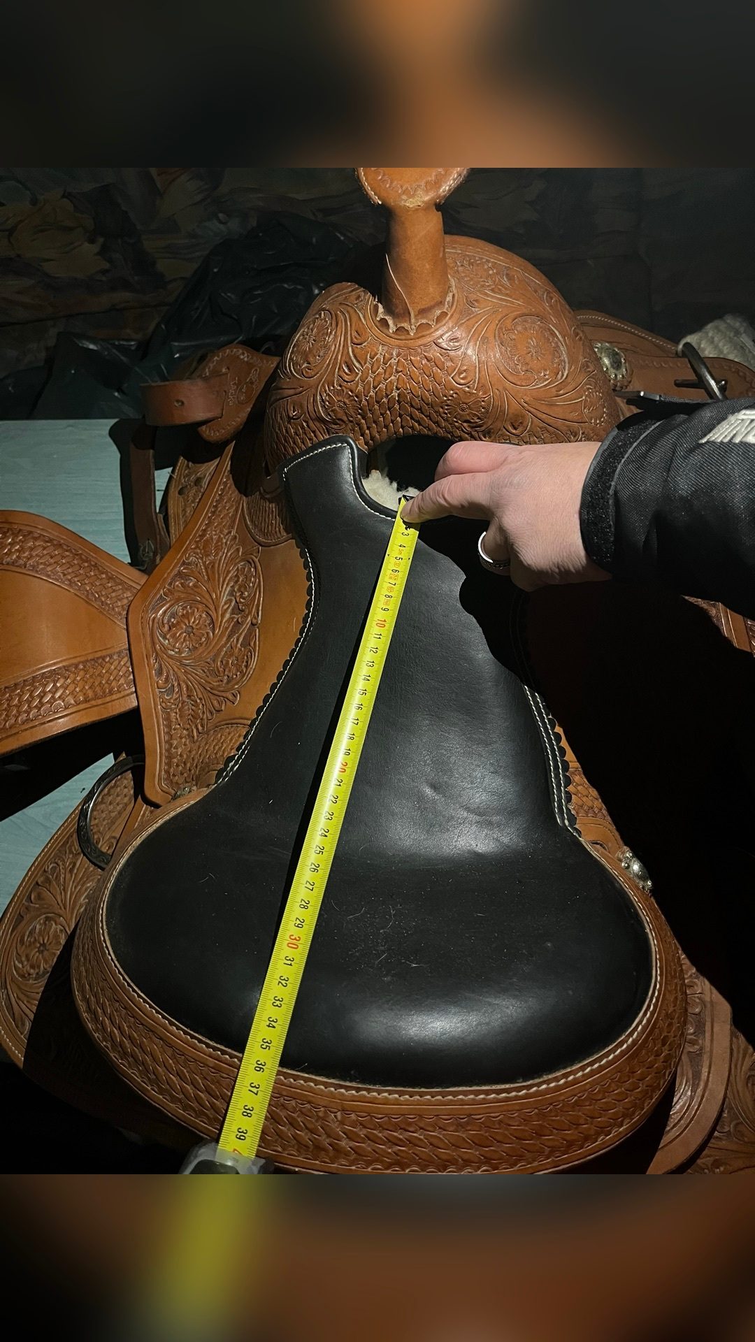 Selle western marron, média 2