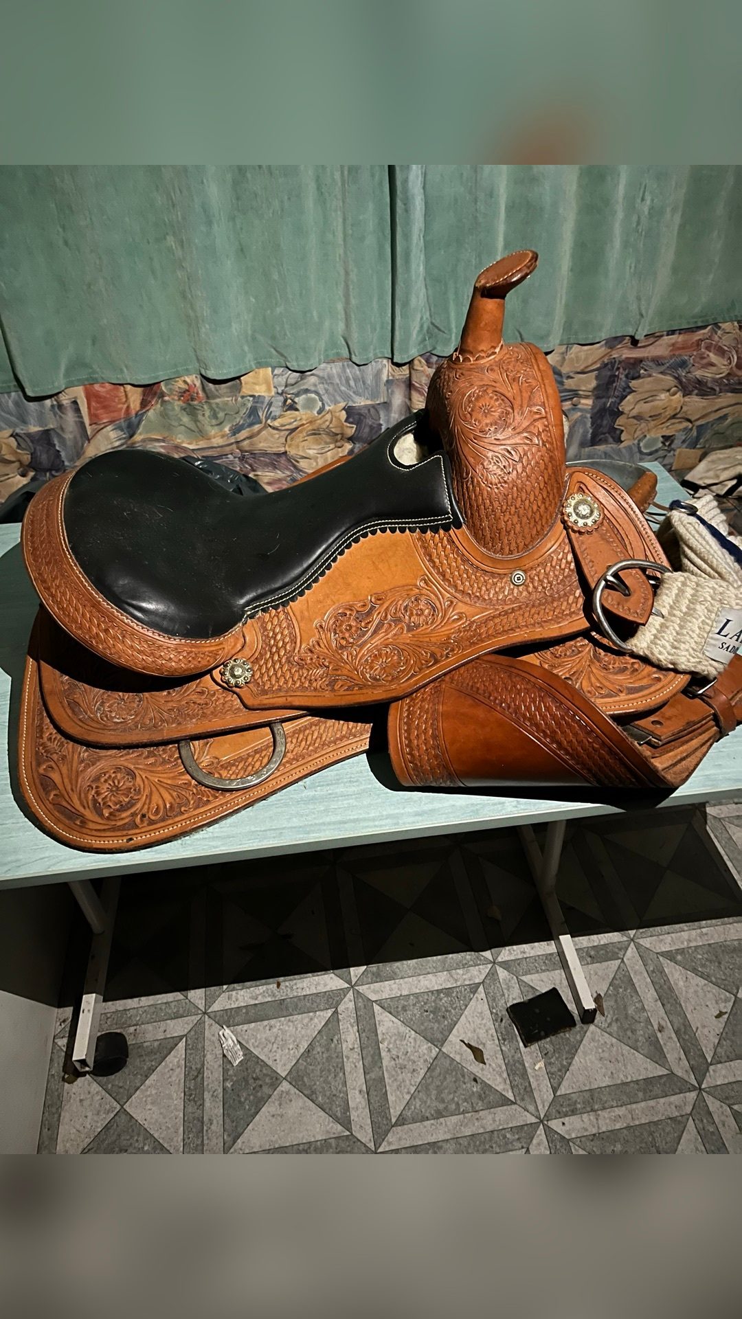 Selle western marron, média 3