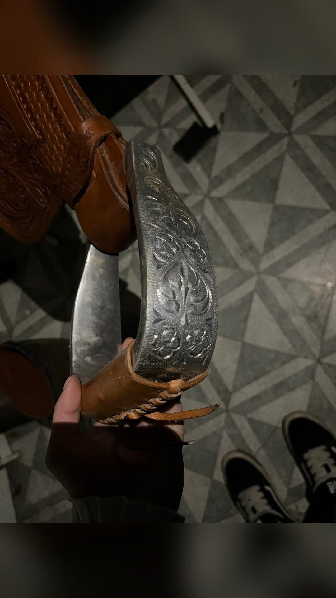 Selle western marron, média 6