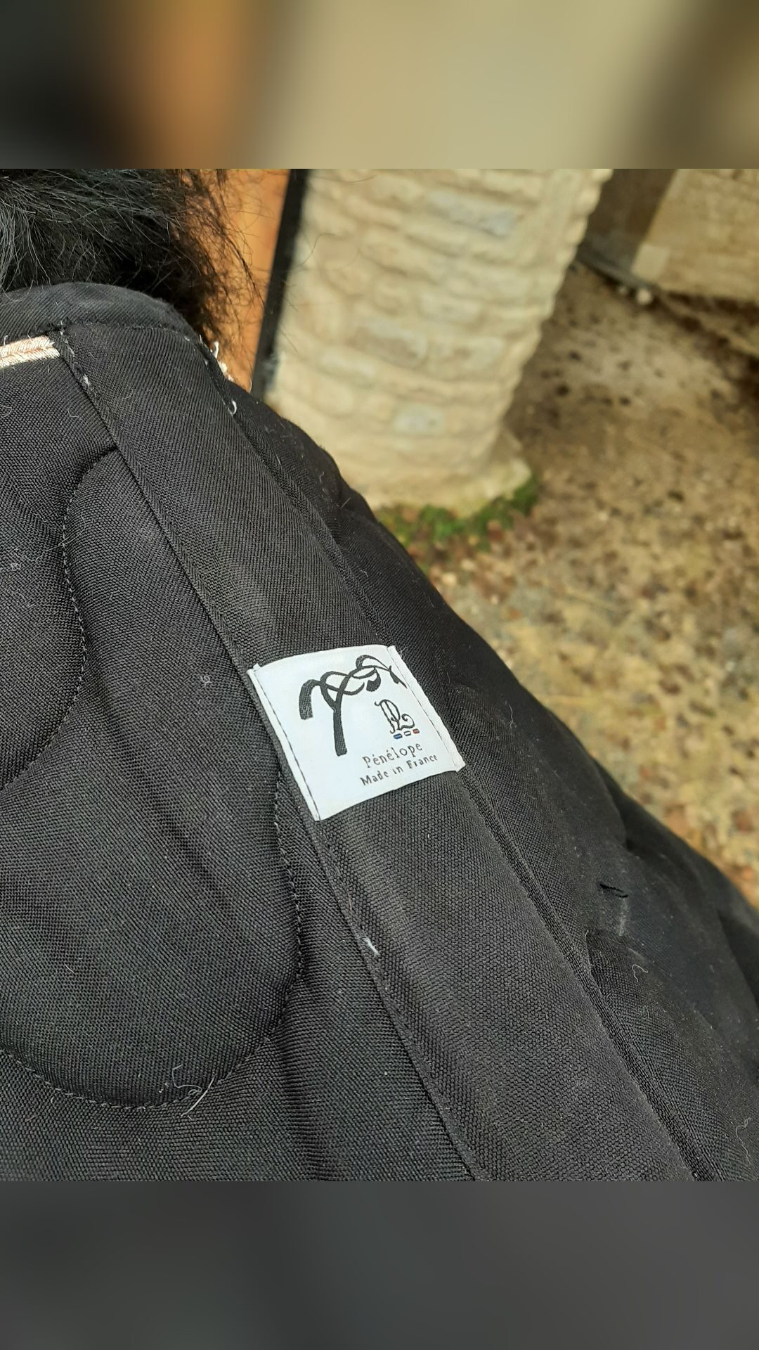 Tapis Pénélope noir, média 5