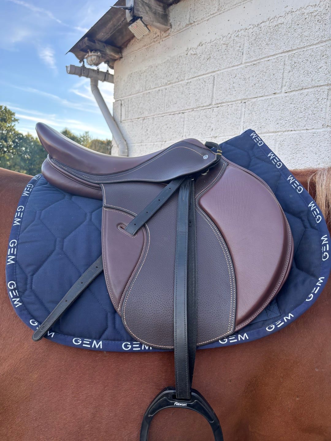 selle romeo cuir marron, média 2