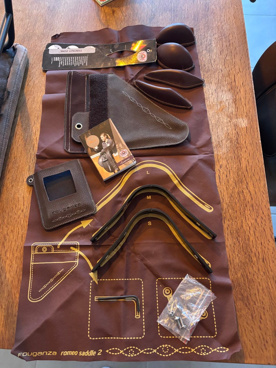 selle romeo cuir marron, média 9
