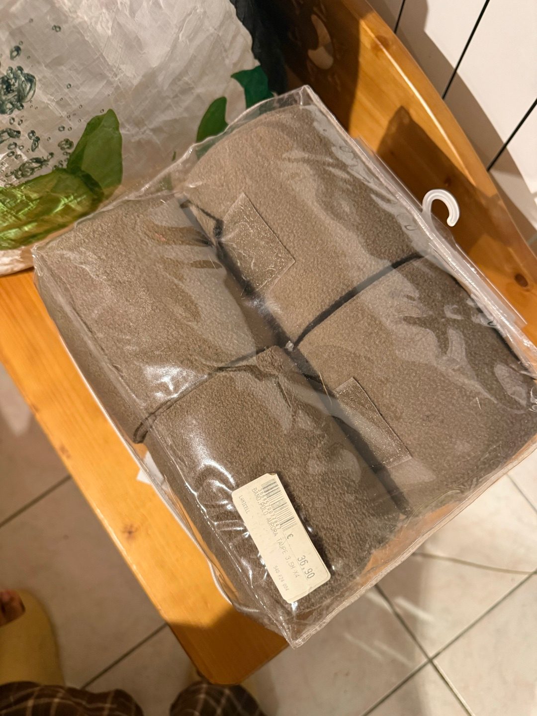 Bande de polo lami cell taupe/marron, média 2