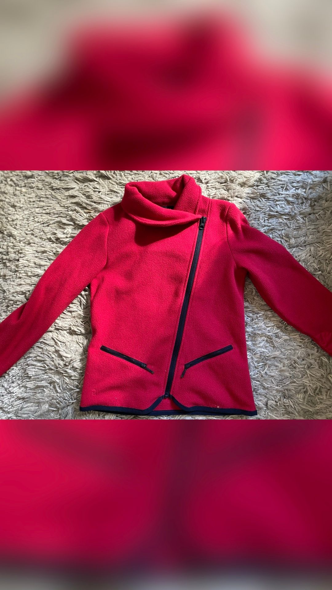Gilet d’équitation chaud fuchsia – 10 ans, média 2