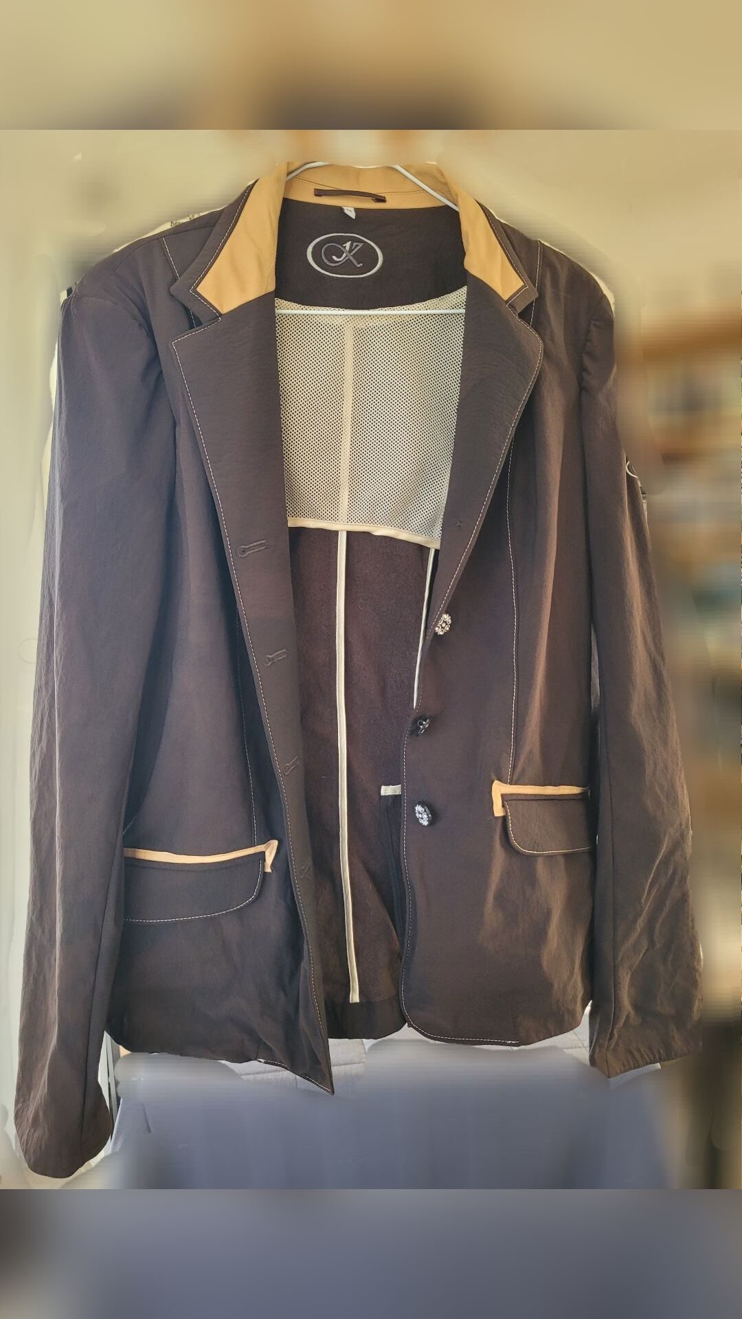 Veste de concours femme marron Komutekir, média 4