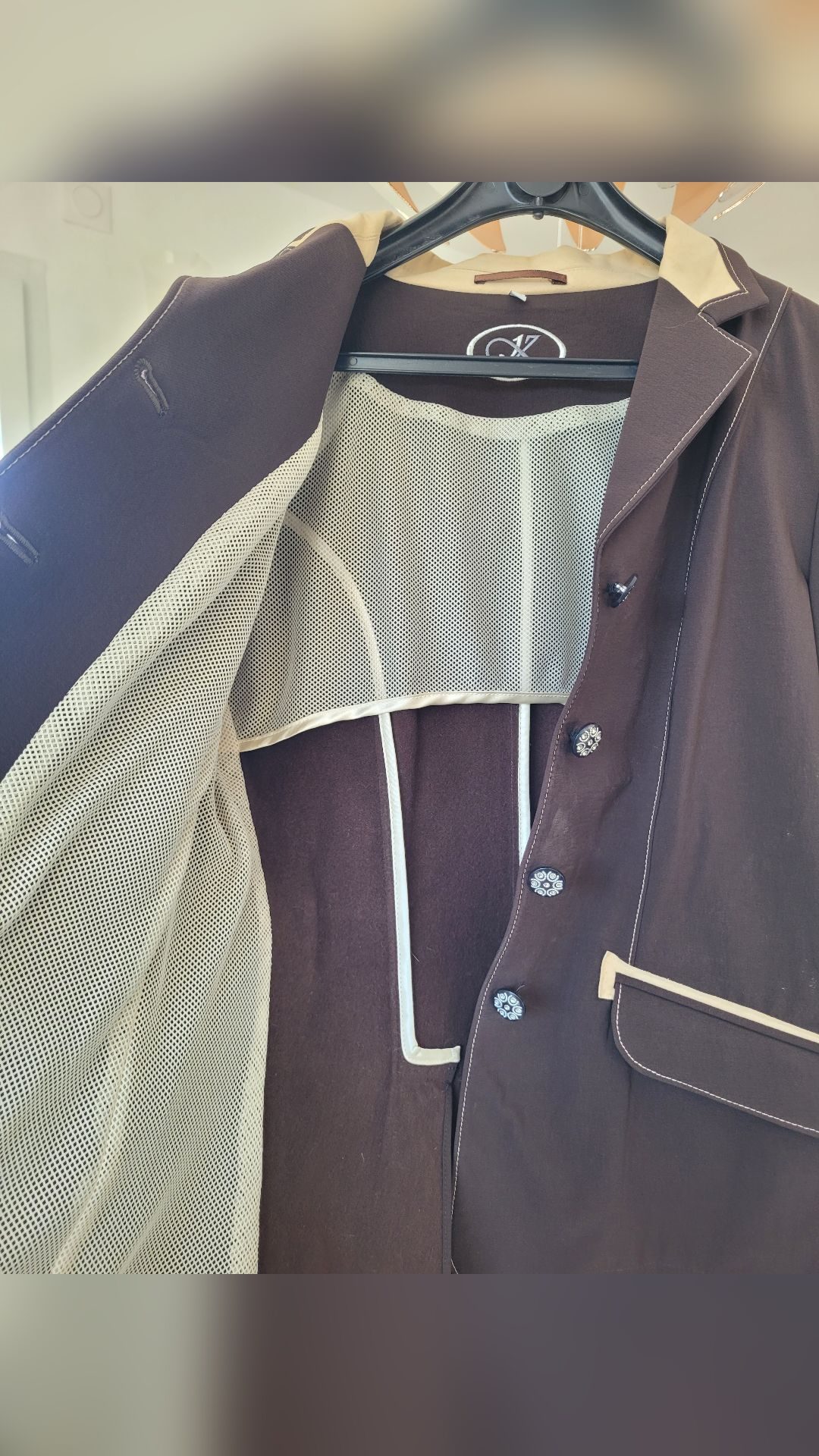 Veste de concours femme marron Komutekir, média 3
