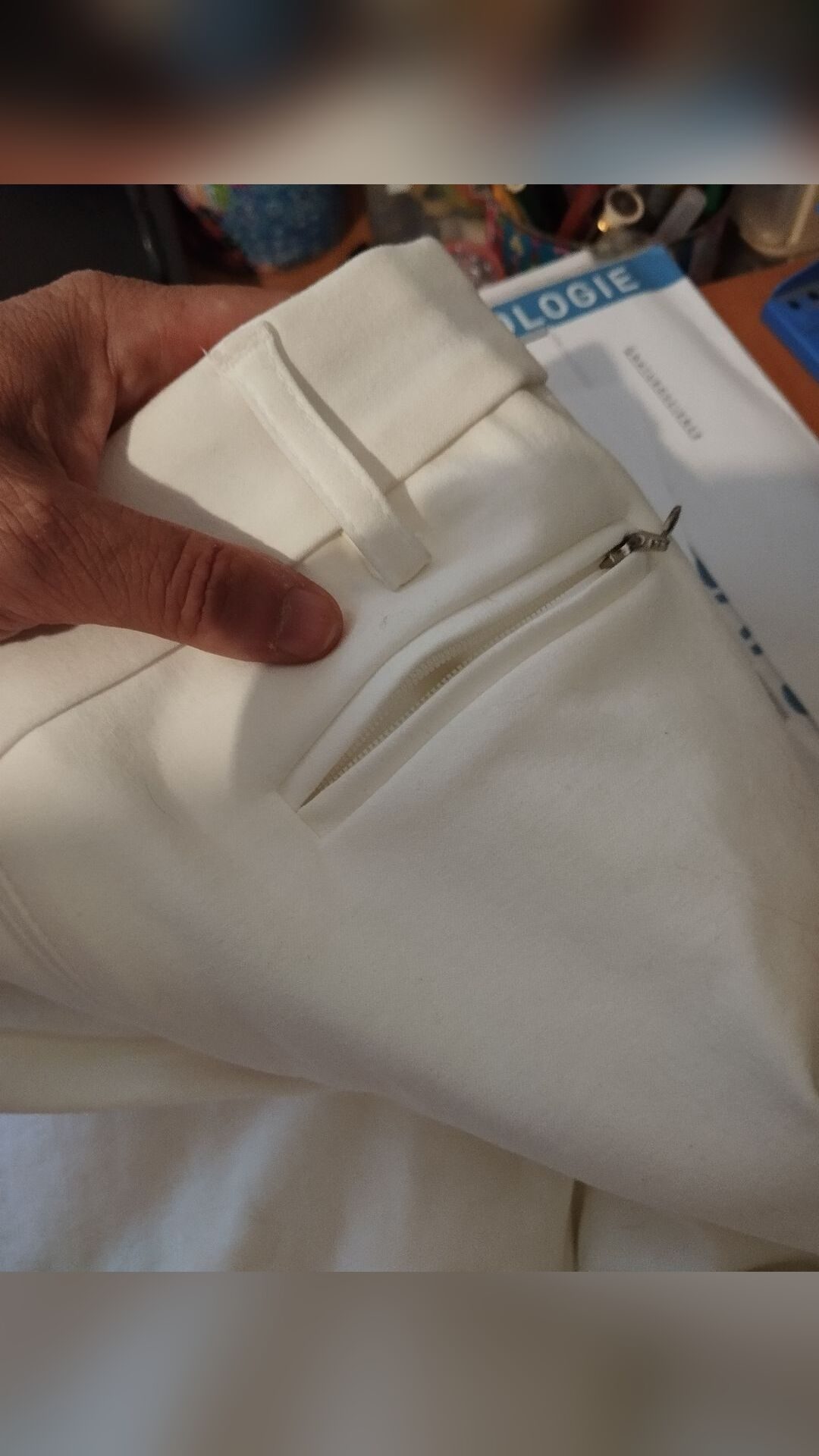 Pantalon d'équitation blanc, média 3