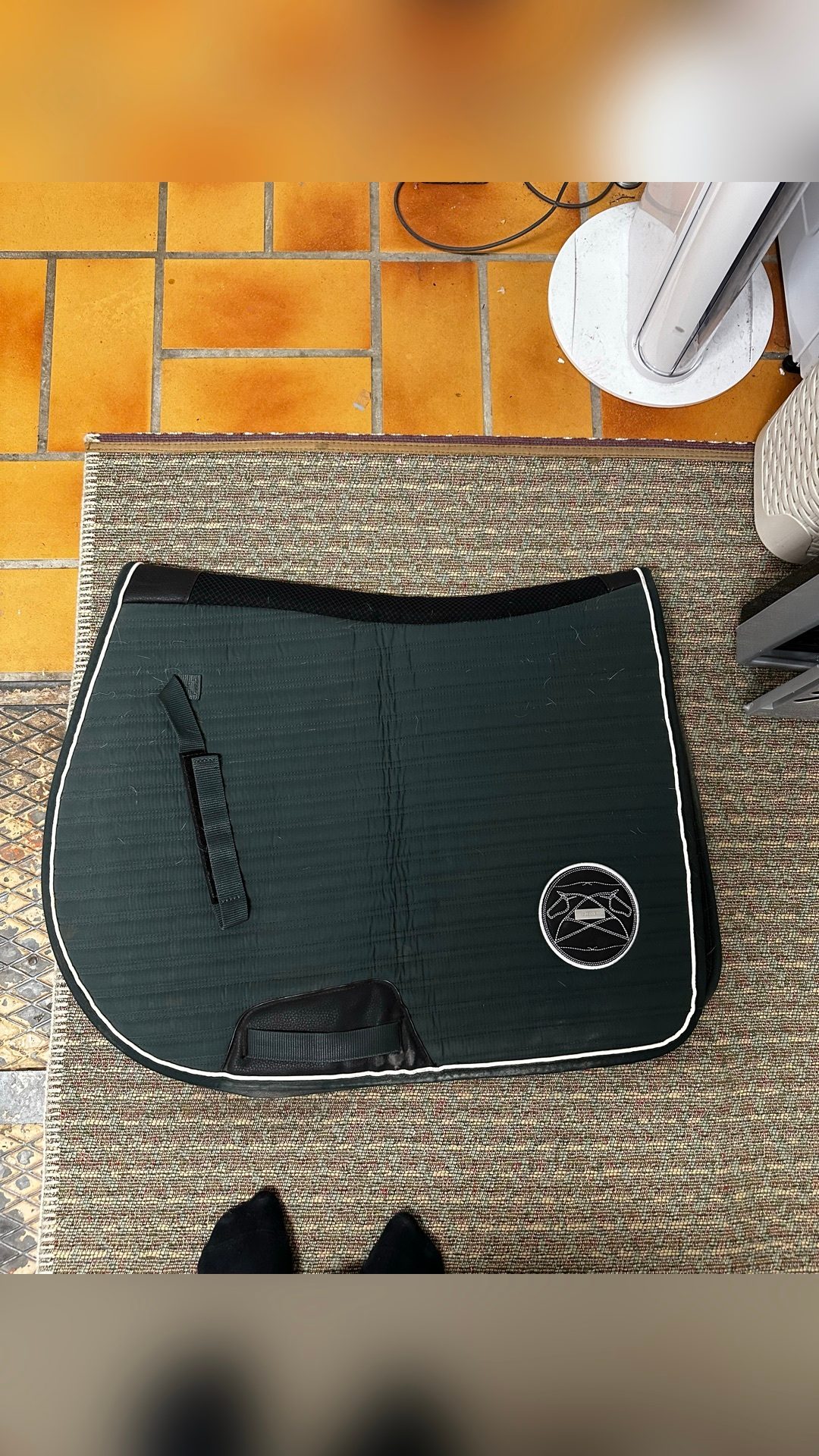 Tapis d’équitation Fouganza vert taille cheval, média 2