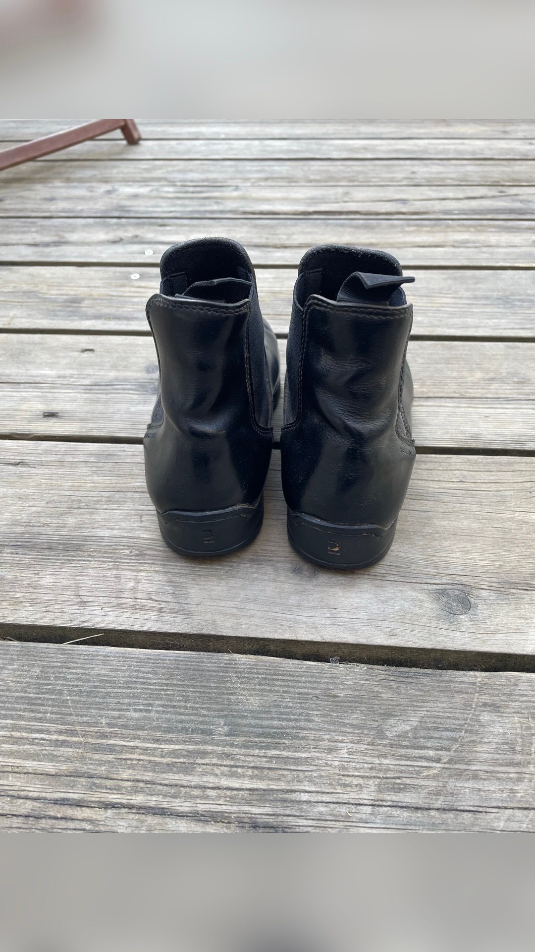 Bottines en cuir, média 3