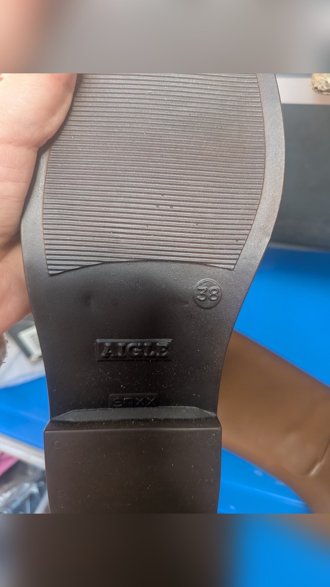 Bottes écuyer Aigle xxl marron p38, média 2