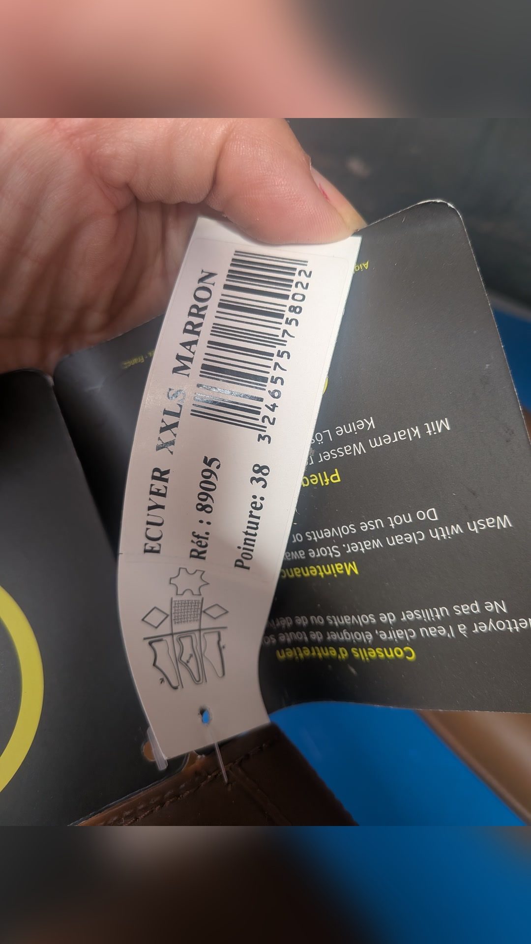 Bottes écuyer Aigle xxl marron p38, média 4