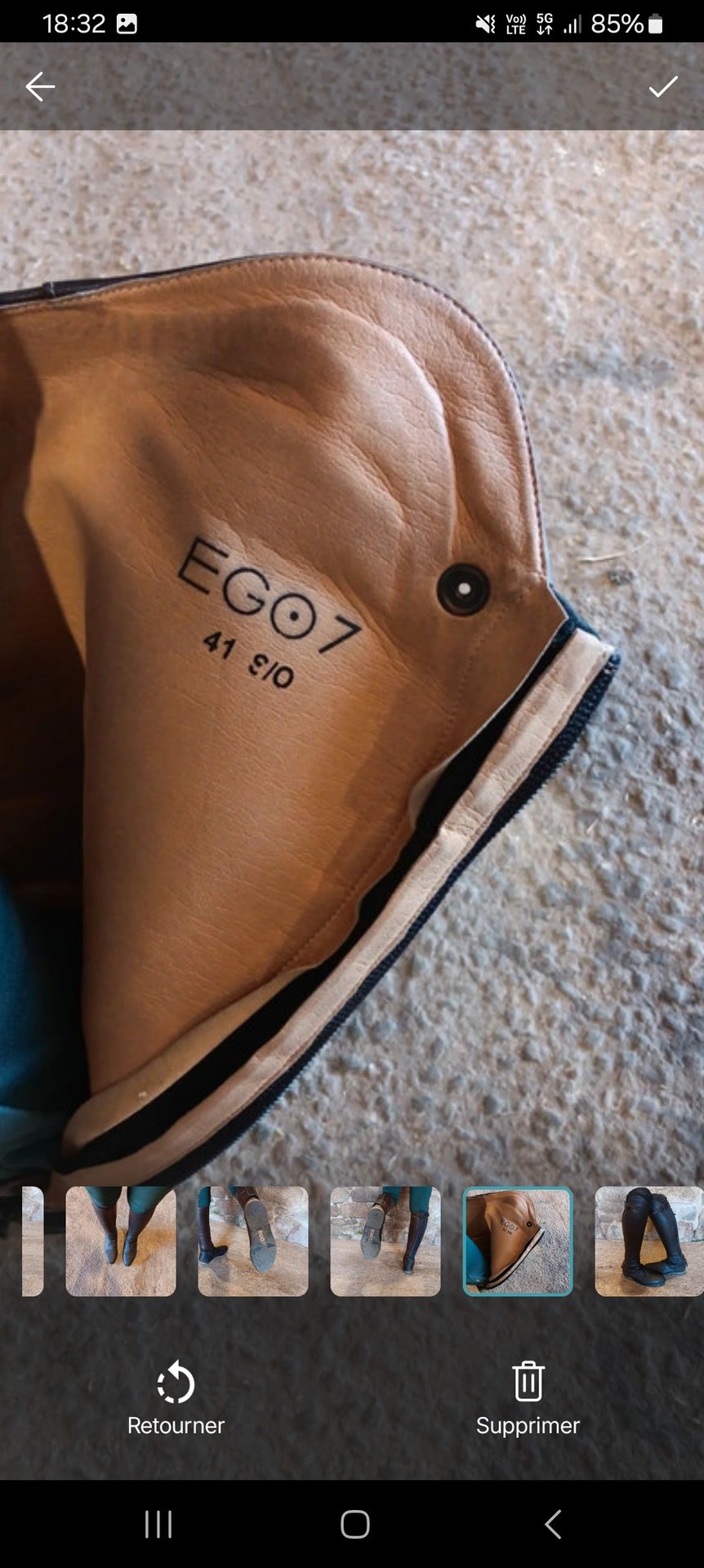 Bottes ego7, média 6