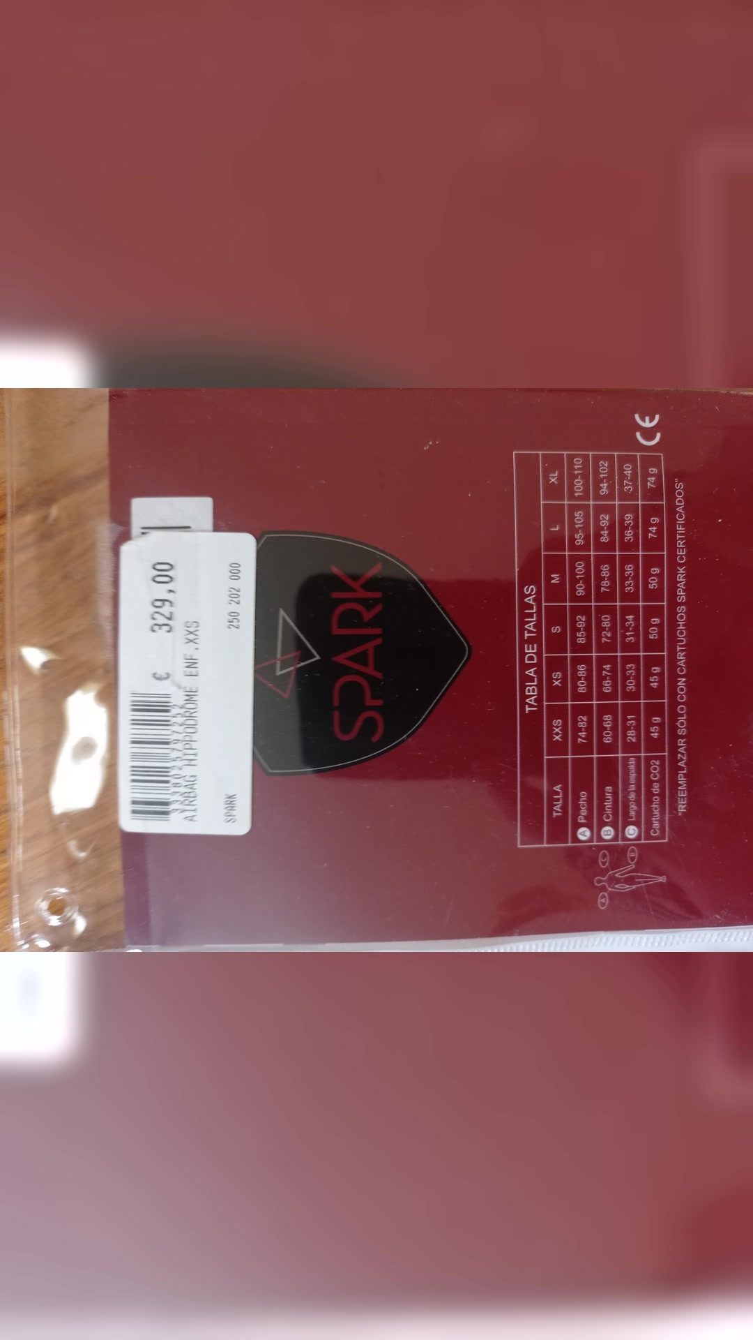 Air bag Spark, média 3