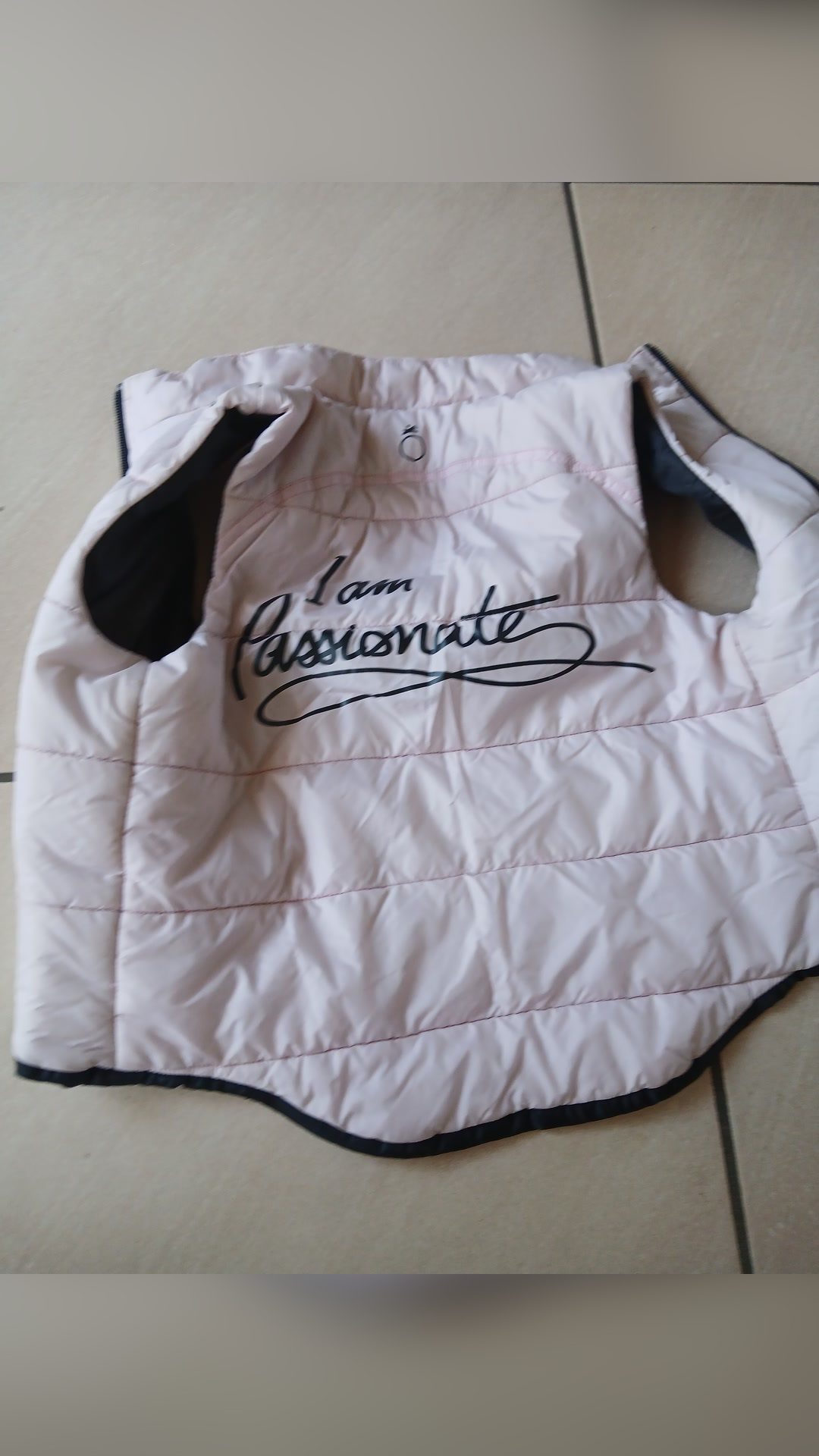 Doudoune sans manche rose, média 2
