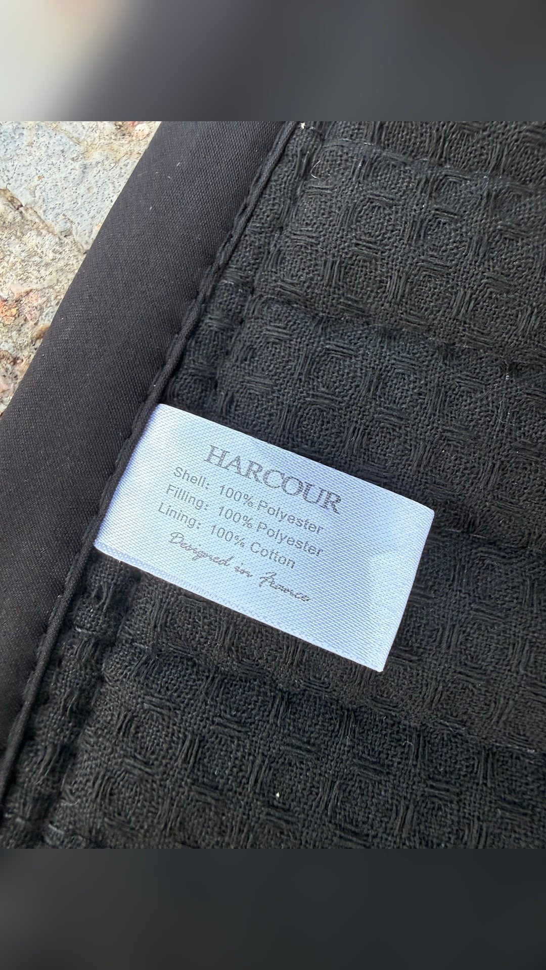 Tapis Harcour Karembar gris/ liseré pailleté, média 6