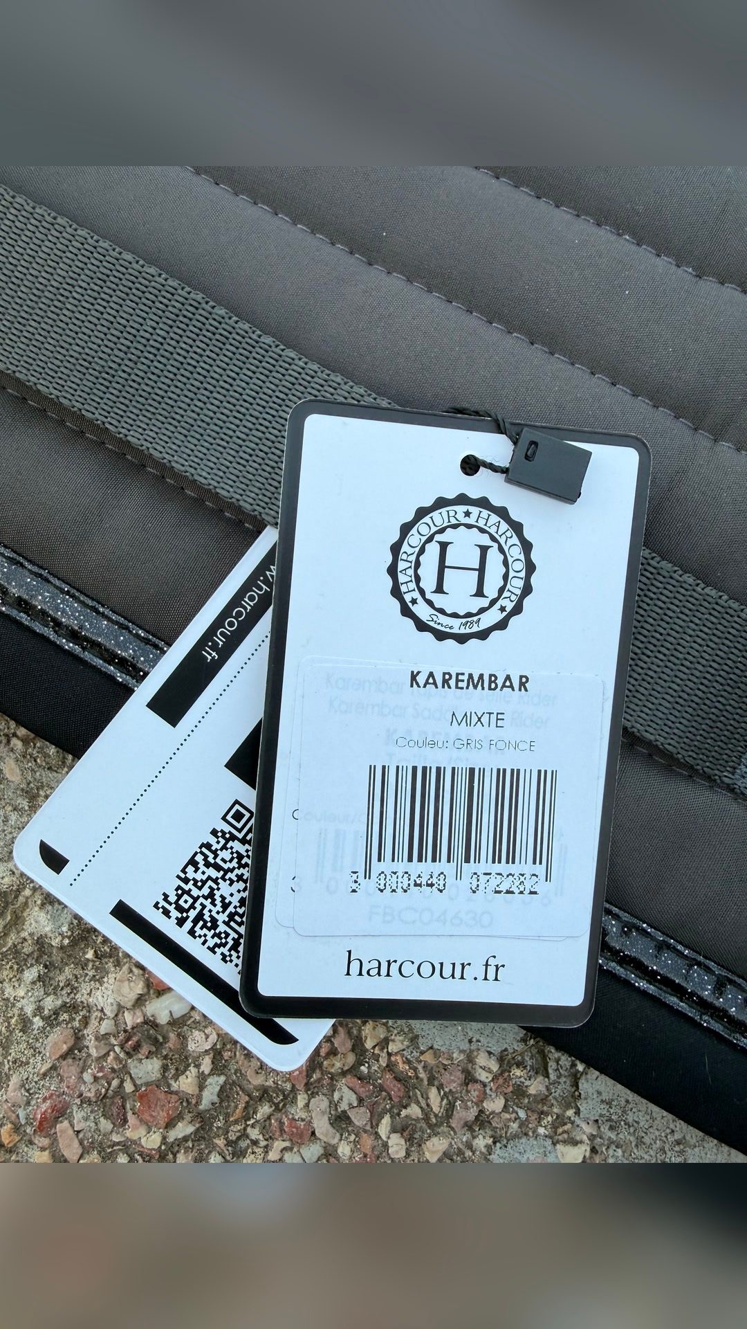 Tapis Harcour Karembar gris/ liseré pailleté, média 3
