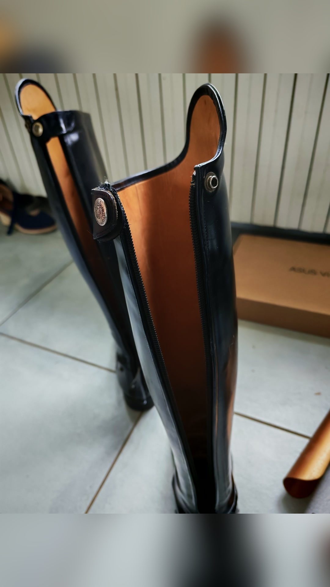 Bottes d'équitation Alberto Fasciani - Cuir de veau Italien Sur Mesure T40, média 3
