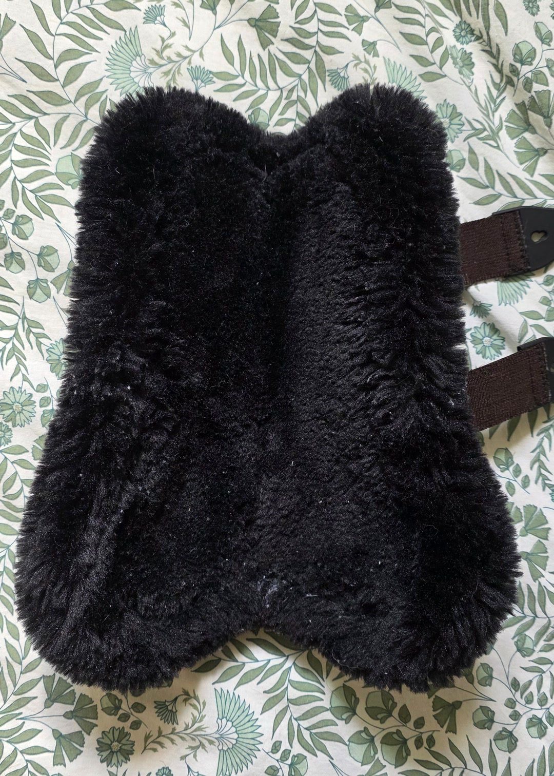 Kentucky Horsewear - Guêtres ouvertes mouton noir vegan Bamboo Elastique noir, média 9