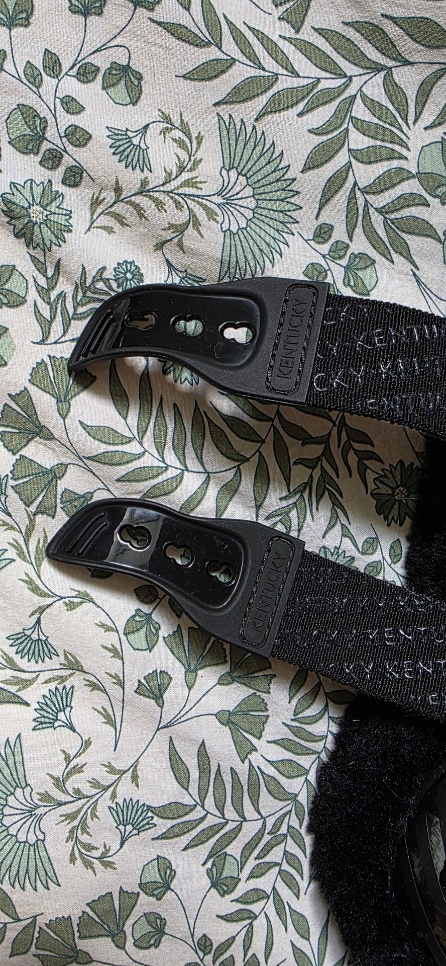 Kentucky Horsewear - Guêtres ouvertes mouton noir vegan Bamboo Elastique noir, média 8