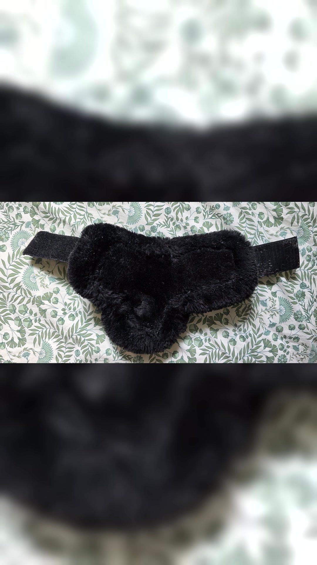 Kentucky Horsewear - Guêtres ouvertes mouton noir vegan Bamboo Elastique noir, média 3