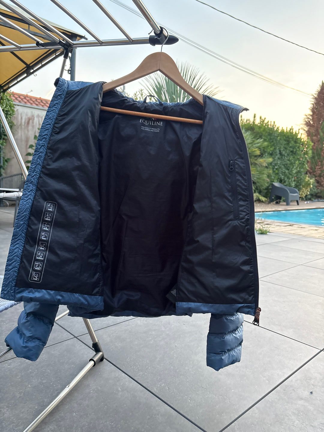 Manteau léger bleu, média 2